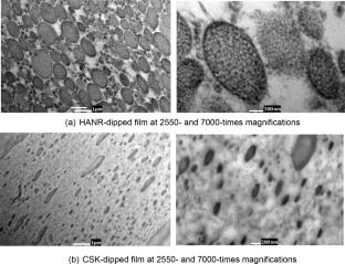 Properties of vulcanised concentrated skim natural rubber latex dipped film