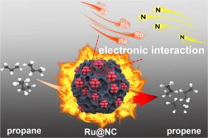 Efficient propane dehydrogenation catalyzed by Ru nanoparticles anchored on a porous nitrogen-doped carbon matrix