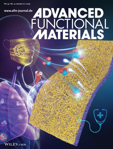 Flexible, Breathable and Hydrophobic SnO2–SnS2–SiO2/SiO2 All-Inorganic Self-Supporting Nanofiber Membrane for Ultralow-Concentration NO2 Sensing Under High Humidity (Adv. Funct. Mater. 4/2025)