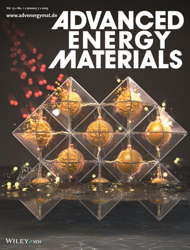 Conformal Li2O2 Growth and Decomposition Within 3D Lithiophilic Nanocages of Metal–Organic Frameworks for High-Performance Li─O2 Batteries (Adv. Energy Mater. 1/2025)