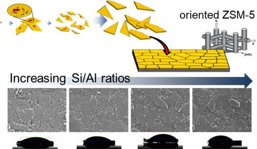 Oriented Zeolite ZSM-5 Thin Films with Various Si/Al Ratios Fabricated from Nanosheet Fragments