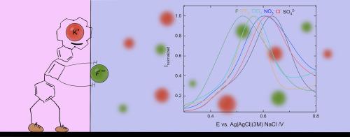 Transfer of highly hydrophilic ions between immiscible liquids at the three-phase junction using a squaramide-based ion pair receptor