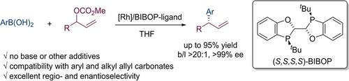 Regio- and Enantioselective Rhodium-Catalyzed Allylic Arylation of Racemic Allylic Carbonates with Arylboronic Acids