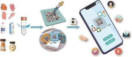 Stacking paper sheets into multi-purpose quick response sensing code with built-in nitrocellulose-membrane-free lateral flow assay for detecting tetracycline in food samples