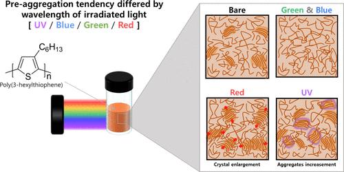 Irradiating P3HT Solution with Various Wavelengths of Light: Effects on Preaggregation and Film Morphology