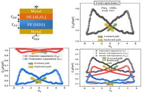 Small-signal capacitance in ferroelectric hafnium zirconium oxide: mechanisms and physical insights†