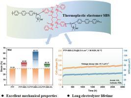 Mechanically robust and chemically stable poly(aryl piperidinium)-SBS copolymer anion exchange membranes for 3000-h durable alkaline water electrolyzers