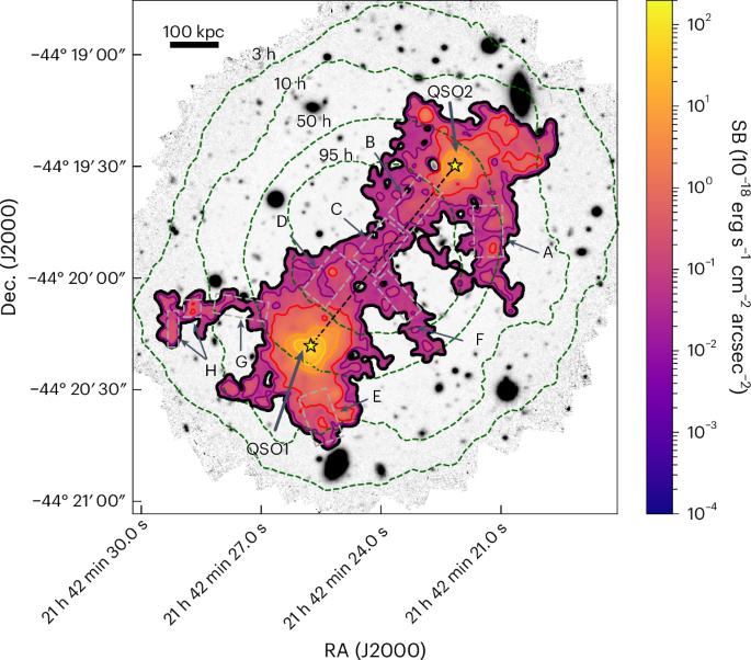 High-definition imaging of a filamentary connection between a close quasar pair at z = 3