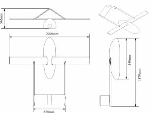 Numerical analysis of longitudinal stability for twin-boom UAVs with different tail configurations