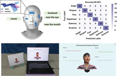 A High-Accuracy Facial Expression Recognition System Combining Triboelectric Hydrogel Sensors With Deep Learning