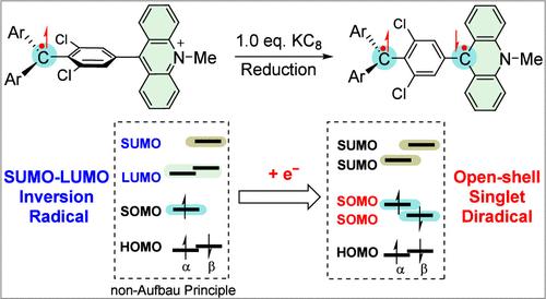 The SUMO (Singly Unoccupied Molecular Orbital)-LUMO (Lowest Unoccupied Molecular Orbital) Inversion Radicals