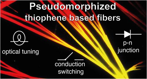 Pseudomorphic Transformation in Nanostructured Thiophene-Based Materials