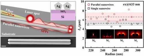 Reduced loss of plasmon propagation along parallel silver nanowires