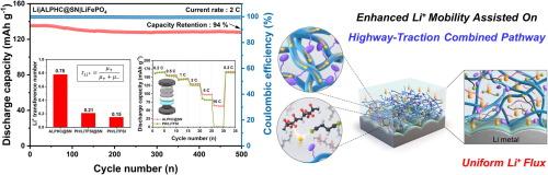 Electrospun 1D Al-LLZO incorporated PVDF-HFP composite electrolyte with fast Li+ pathway derived from highway-traction effect for high performance lithium metal batteries