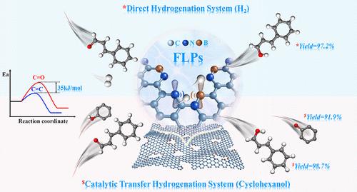 B, N Codoped Defective Reduced Graphene Oxide as a Highly Efficient Frustrated Lewis Pairs Catalyst for the Selective Hydrogenation of α,β-Unsaturated Aldehydes to Unsaturated Alcohols