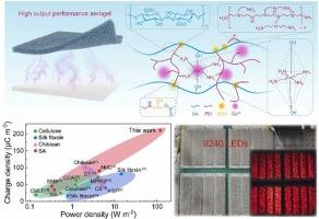 Fabrication of alginate-based bio-tribopositive films via amine modification and metal ion coordination for high surface charge density