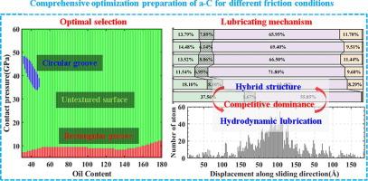 Comprehensive optimization of friction performance of amorphous carbon films under complex solid–liquid composite conditions