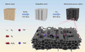 Construction of diffusion and binding synergy in carbon-supported catalysts with varied Pd0/PdO Ratios for direct synthesis of hydrogen peroxide