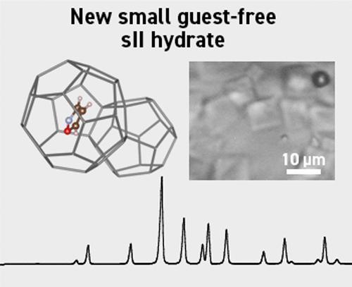 Small Guest-Free Structure II Hydrate Enclathrating Isoxazole