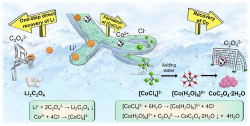 One-Step Direct Recovery of Lithium from Spent Lithium-Ion Batteries via Water-Based Deep Eutectic Solvent