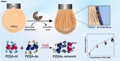 Enzyme-Instructed Interfacial Jamming of Pillar[5]arenes for Macroscopic Signal Amplification