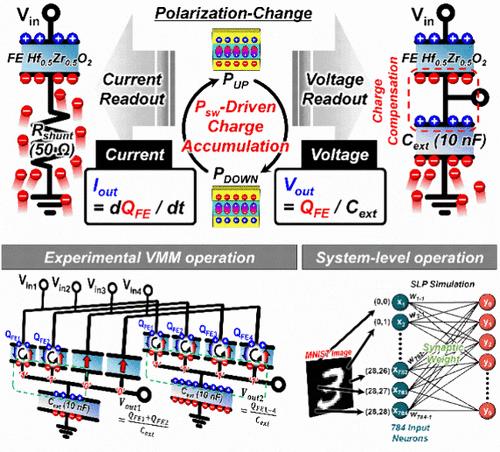 Cross-Point Ferroelectric Hf0.5Zr0.5O2 Capacitors for Remanent Polarization-Driven In-Memory Computing