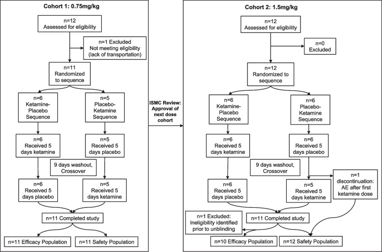 A randomized, placebo-controlled, cross-over trial of ketamine in Rett syndrome.