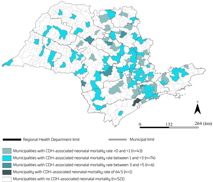 Neonatal mortality of live births with congenital diaphragmatic hernia in São Paulo State, Brazil: Failure of care?