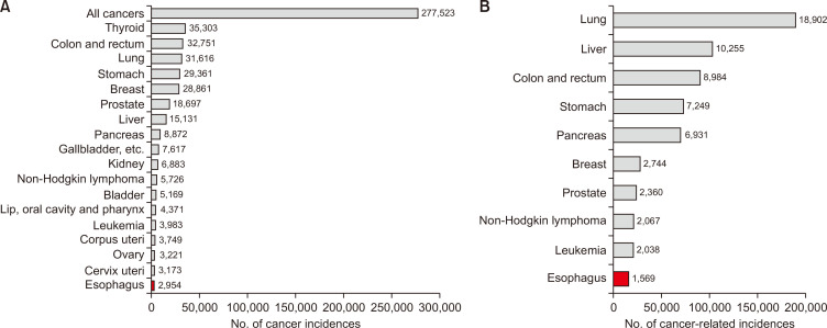 Current Trends in the Epidemiology and Treatment of Esophageal Cancer in South Korea.