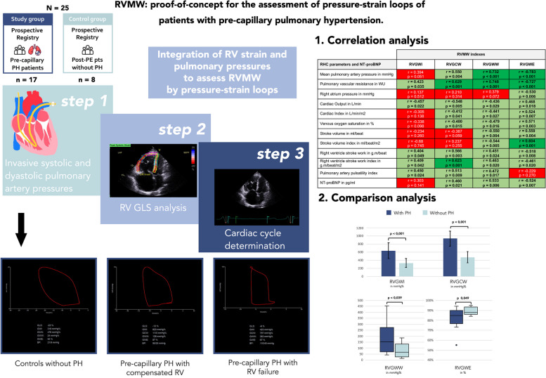 Right ventricular myocardial work: proof-of-concept for the assessment of pressure-strain loops of patients with pre-capillary pulmonary hypertension.