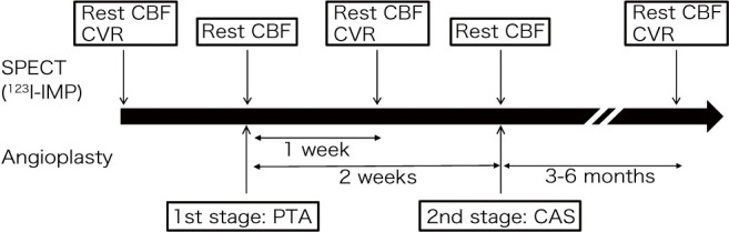 Stepwise Improvement of Cerebral Hemodynamics in Staged Angioplasty for Carotid Artery Stenosis.