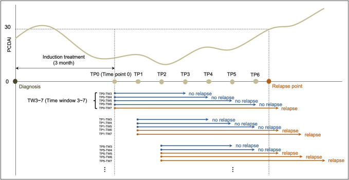 Development of Time-Aggregated Machine Learning Model for Relapse Prediction in Pediatric Crohn's Disease.