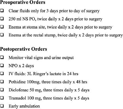 Surgery camp for Colostomy reversals at a referral hospital in Lilongwe, Malawi.