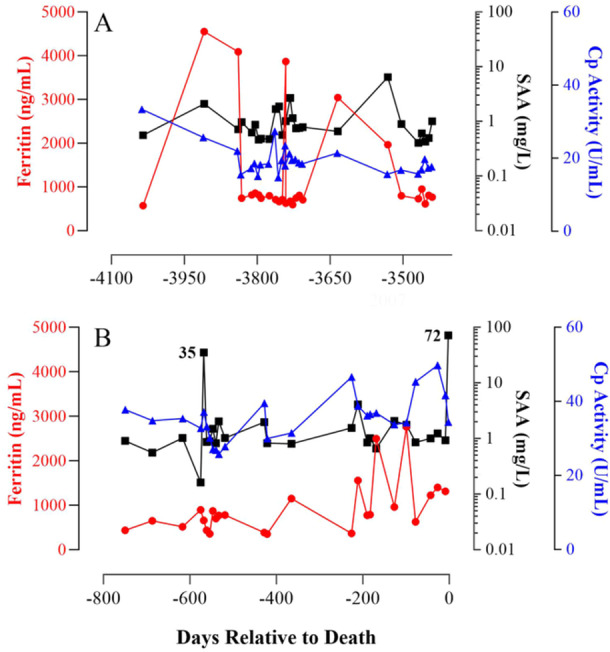 Exploring Serum Ferritin's Connection to the Acute Phase Response in Zoo-Managed African Rhinoceroses.
