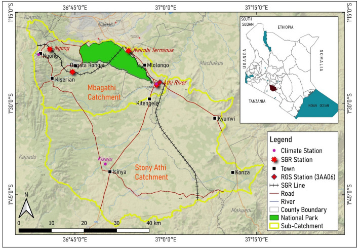 Water security in Mbagathi and Stony Athi catchments within Kenya's SGR corridor under environmental and socio-economic change.