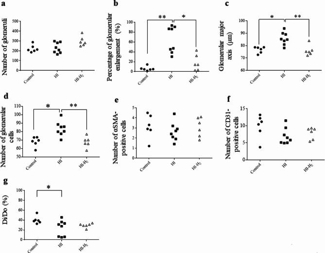 Hydrogen gas inhalation ameliorates glomerular enlargement after hypoxic-ischemic insult in asphyxiated piglet model.