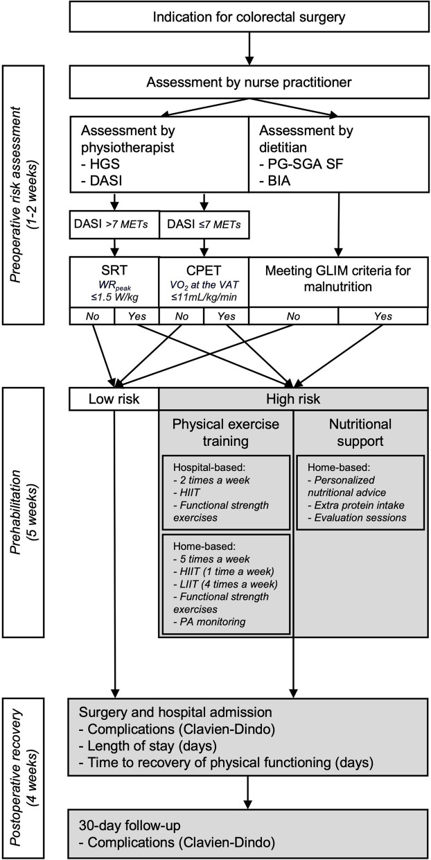 The challenges of evidence-based prehabilitation in a real-life context for patients preparing for colorectal surgery-a cohort study and multiple case analysis.