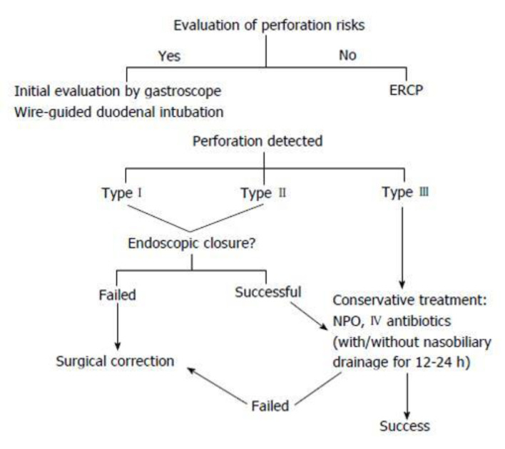 ERCP and complications of small bowel perforation.