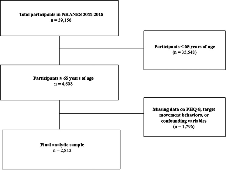 Adherence to the 24-hour movement behavior guidelines and depression risk among older adults from the United States.