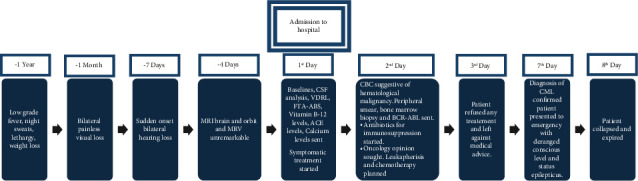 Chronic Myeloid Leukemia Presenting With Bilateral Optic Neuropathy and Sensorineural Hearing Loss as the First Clinical Presentation: A Case Report.
