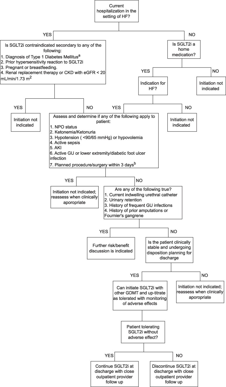 Pros and Cons of Inpatient SGLT2i Use for Hyperglycemia and Heart Failure.