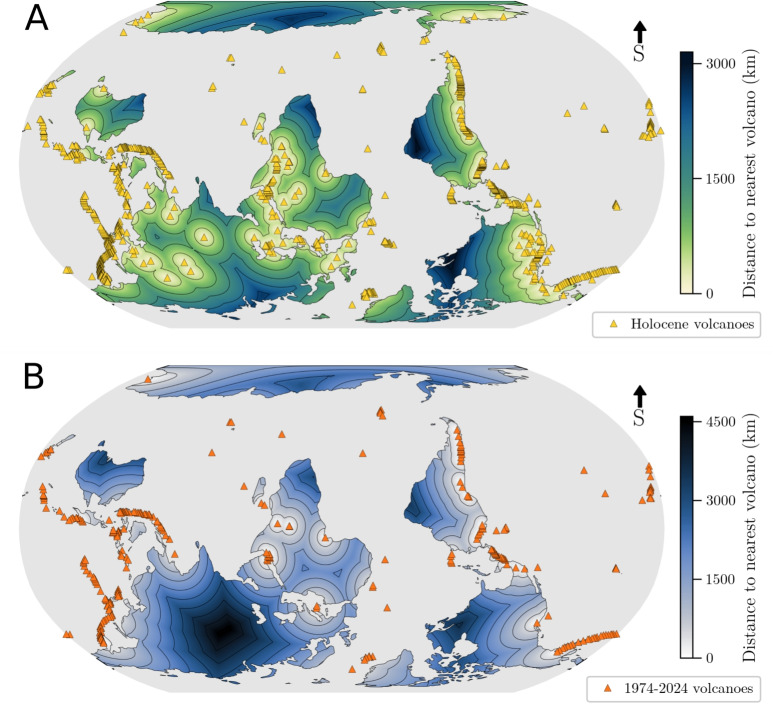 How far are volcanologists from volcanoes?