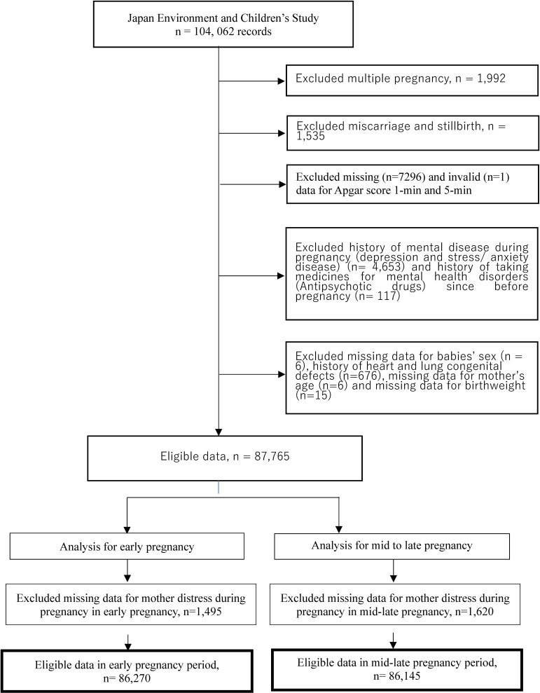 Association between maternal distress during pregnancy and lower 5-min-Apgar score of the offspring: the Japan Environment and Children's Study.