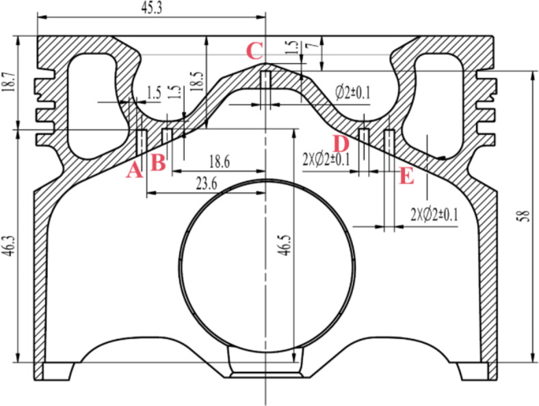 The lightweight design of steel pistons for diesel engines based on thermo-mechanical characteristics.