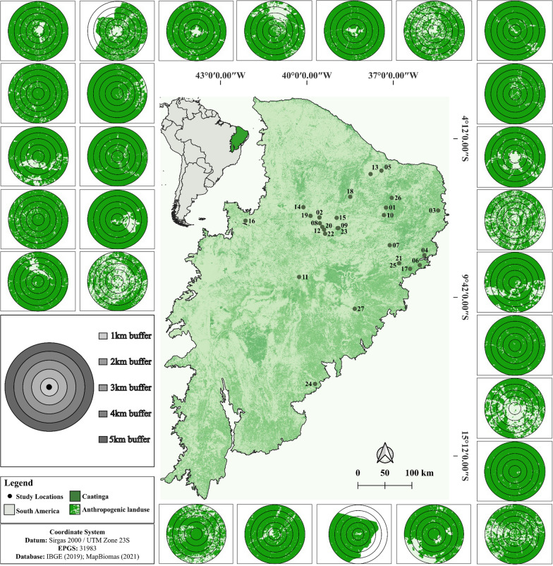 Effects of socioeconomic and human-modified landscape variables on medicinal species richness at a macroscale: the case of the Caatinga, Brazil.