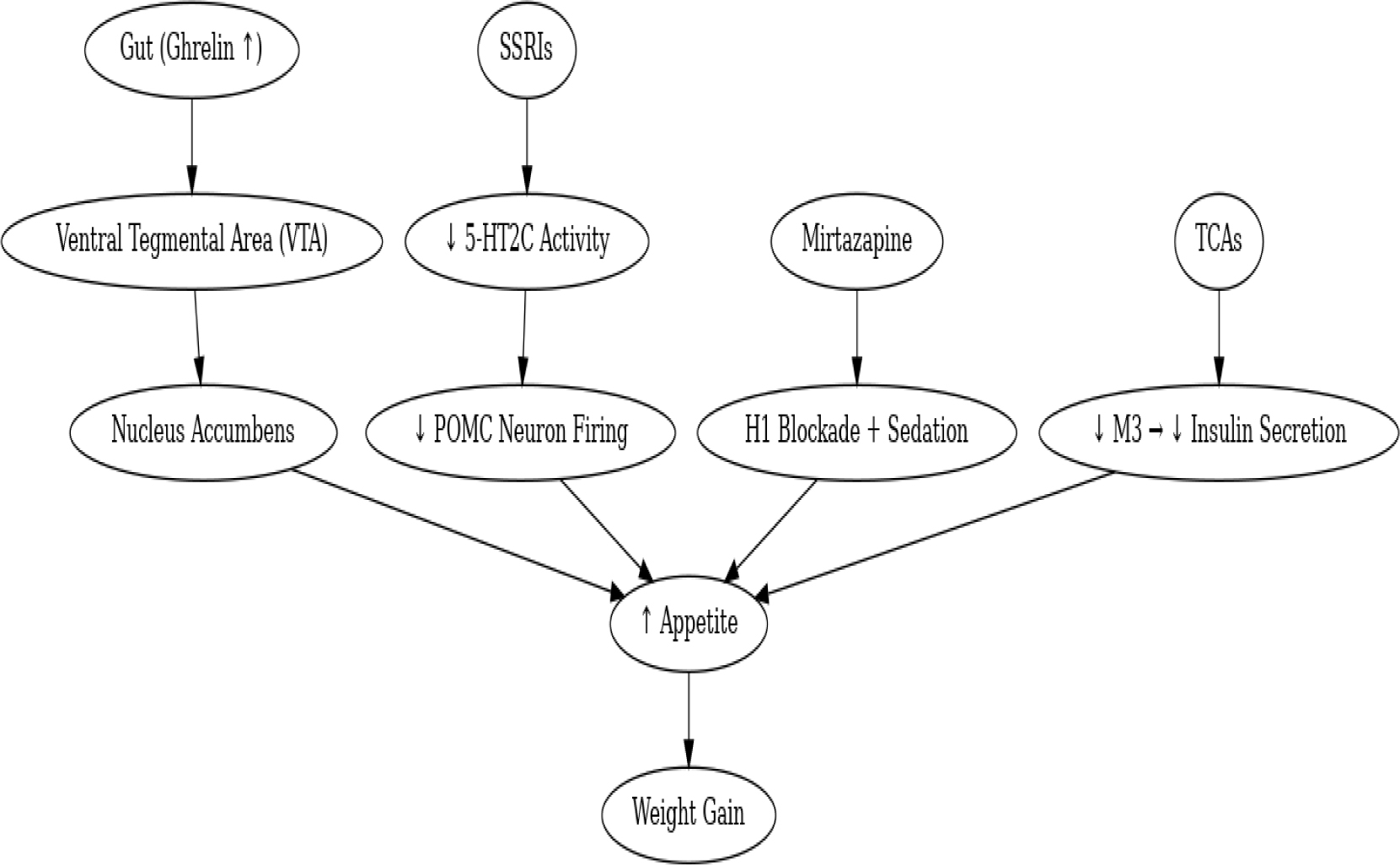Impact of Antidepressants on Weight Gain: Underlying Mechanisms and Mitigation Strategies.