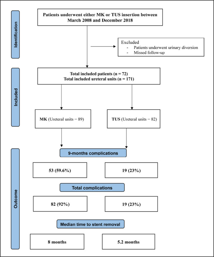 Comparison of MemoKath™ ureteral stent versus tumor ureteral stent: A single-center long-term analysis.