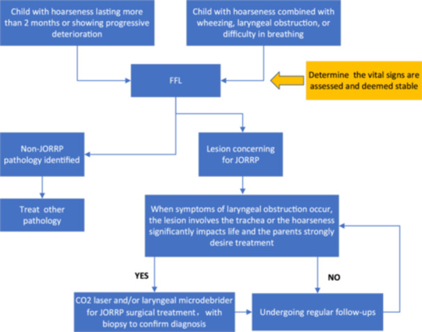 Chinese guideline for the diagnosis and treatment of juvenile-onset recurrent respiratory papillomatosis (2024).