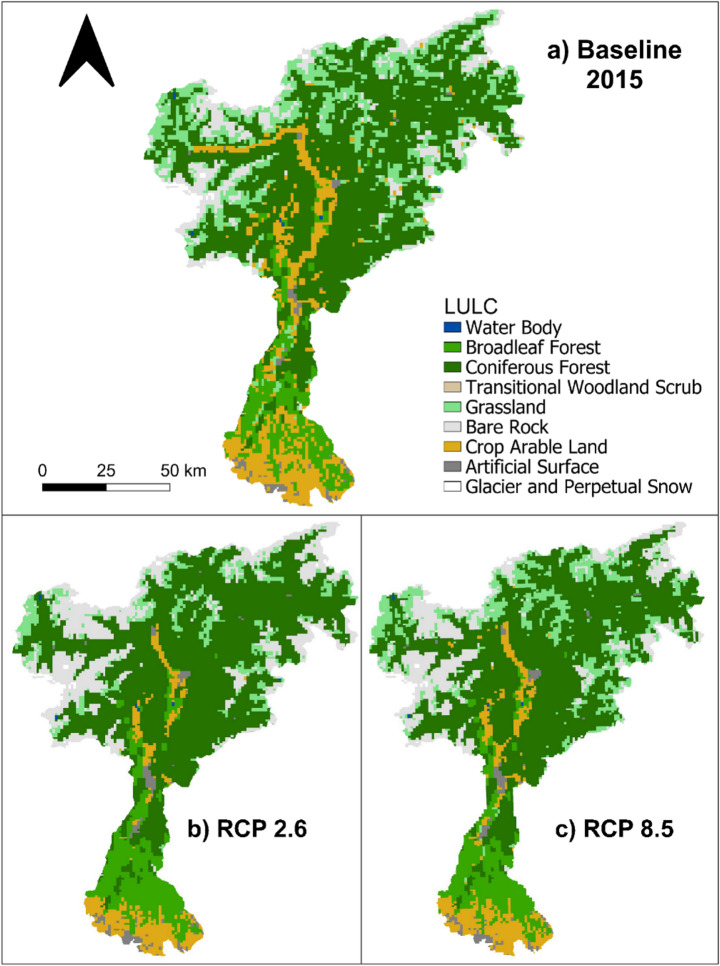 Managing the water-energy-food nexus in the adige river basin: impacts of climate and land use change on ecosystem services bundles.