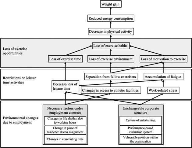 New employees gain weight in the first 3 years at work: relationship between lifestyle and body weight changes in newly hired male employees in Japan.